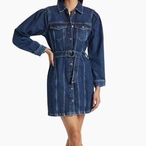 NWT Rails Griffith Indigo Dark Denim Jean Mini Dress Sz S